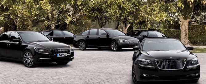 black luxury cars
