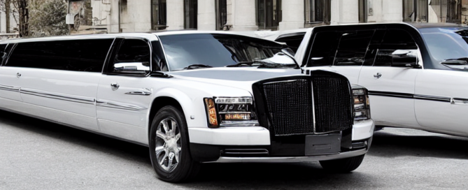 two white limousines