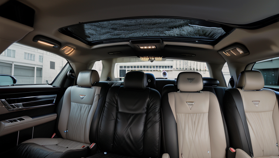 luxury car inside